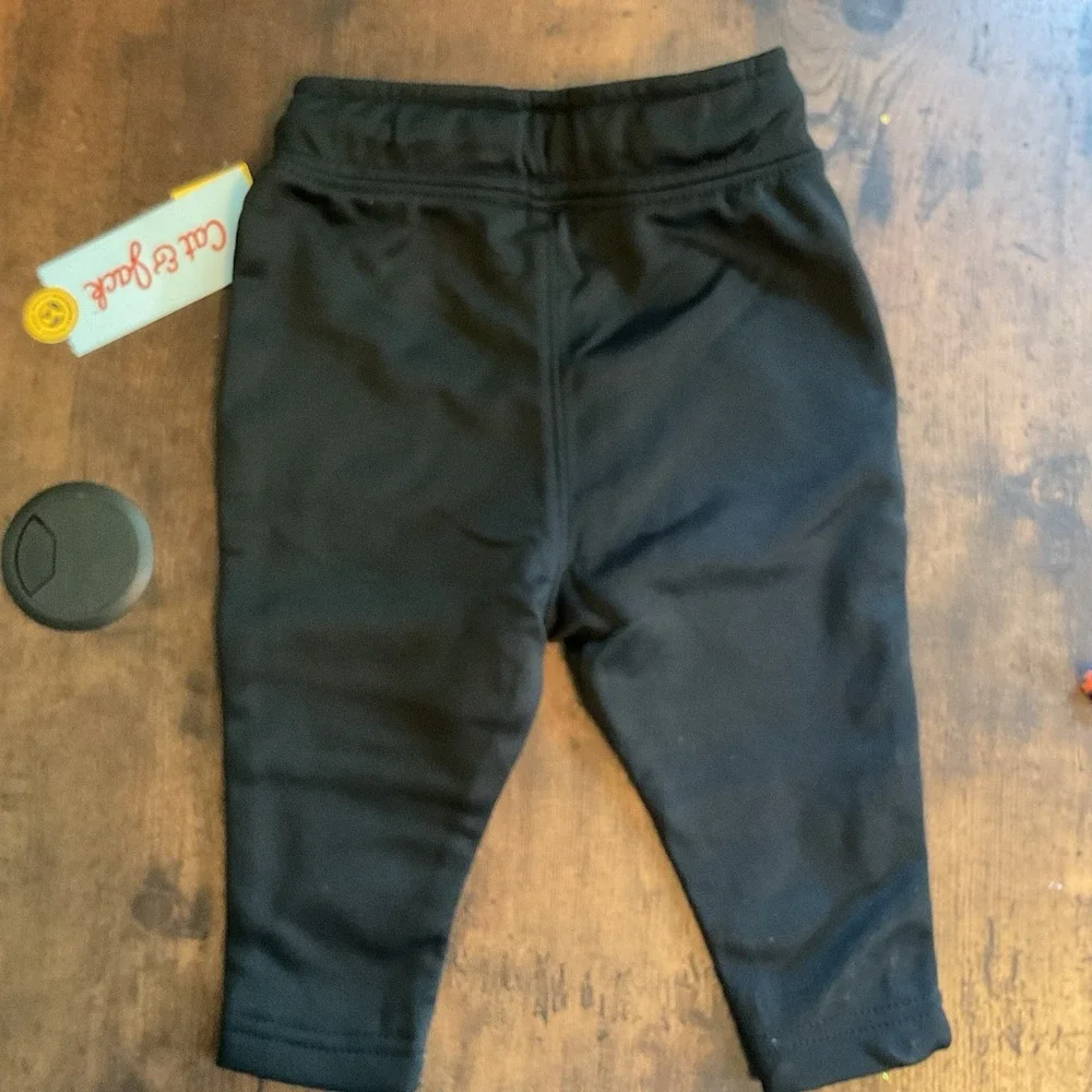 New Toddler Boys' 2pk Athletic Jogger Pull-On-Pants - Cat &‎ Jack Black 12M